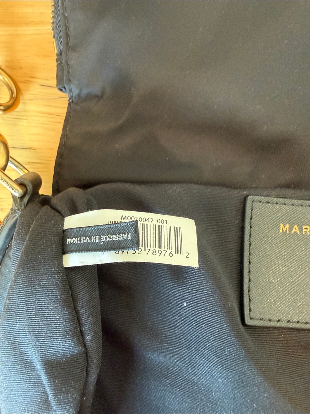 NWOT Marc Jacobs Leather Saddle Crossbody Bag in Black - Picture 11 of 13